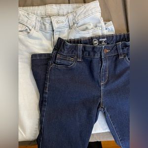 Wonder Nation - set of 2 girls sized 10 jeans, gently worn